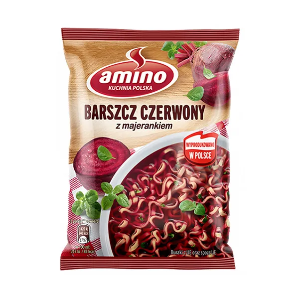 Amino Rote-Bete Instant-Suppe - Barszcz czerwony 66g