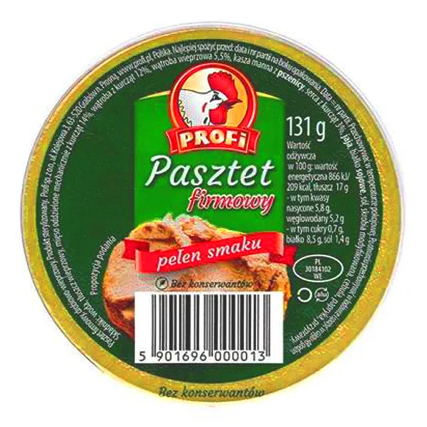 Profi Geflügel- und Schweinefleischpastete - Pasztet firmowy 131g