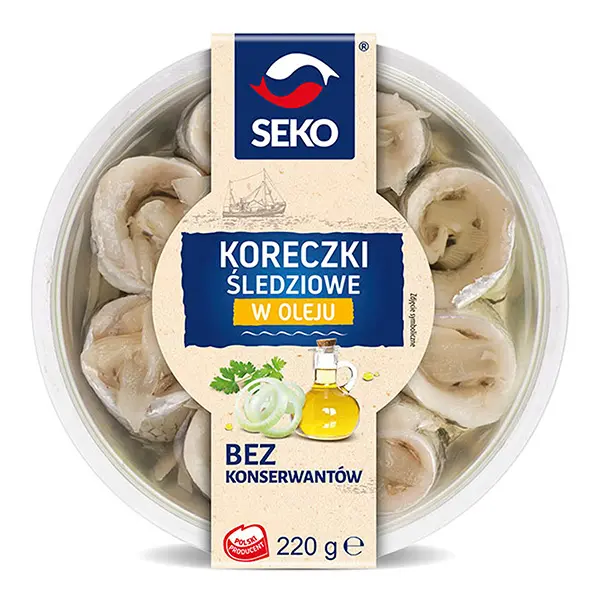 Seko Heringsröllchen in Öl - Koreczki Sledziowe 220g