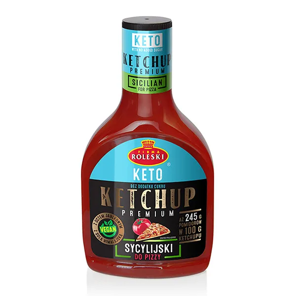 Roleski Keto-Ketchup Premium Sizilianisch - Ketchup sycylijski 425g
