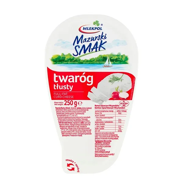 Mlekpol Fetter Quark 250g - Twarog tlusty Mazurski Smak 250g