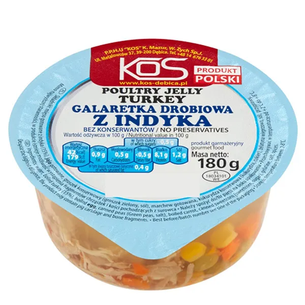 Poultry jelly, Turkey, Gelée, Galaretka drobiowa, 180 g