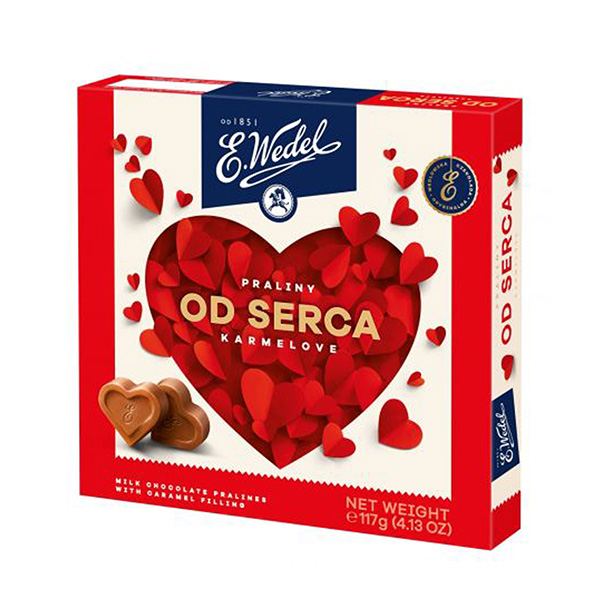 Wedel Pralinenbox Von Herzen - Praliny od serca karmelove 117g