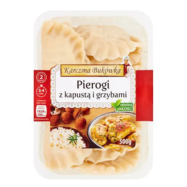 Karczma Bukowka Piroggen mit Kohl und Pilzen - Pierogi z kapusta i grzybami 500g