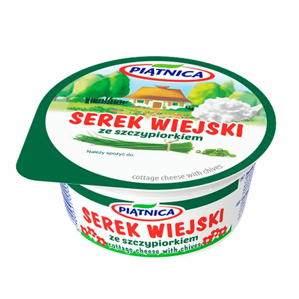 Piatnica Hüttenkäse mit Schnittlauch 150g - Serek wiejski ze szczypiorekiem 150g