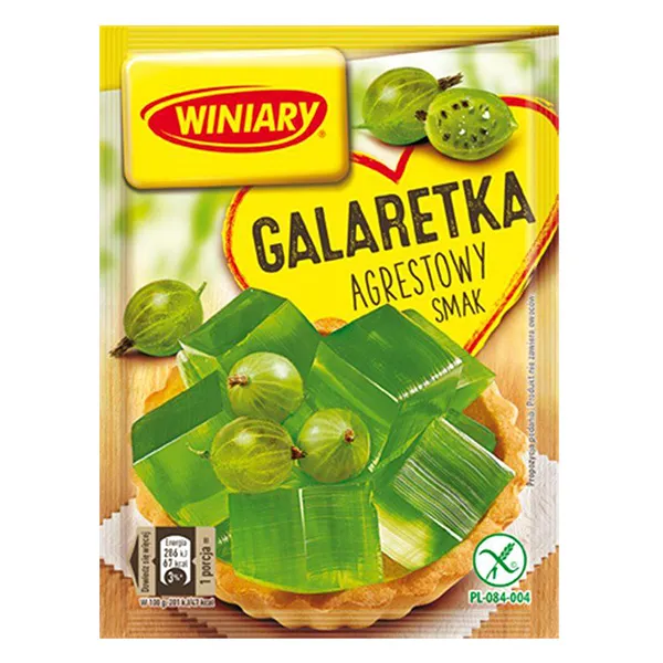 Winiary Gelee mit Stachelbeerengeschmack - Galaretka agrestowy smak 71g