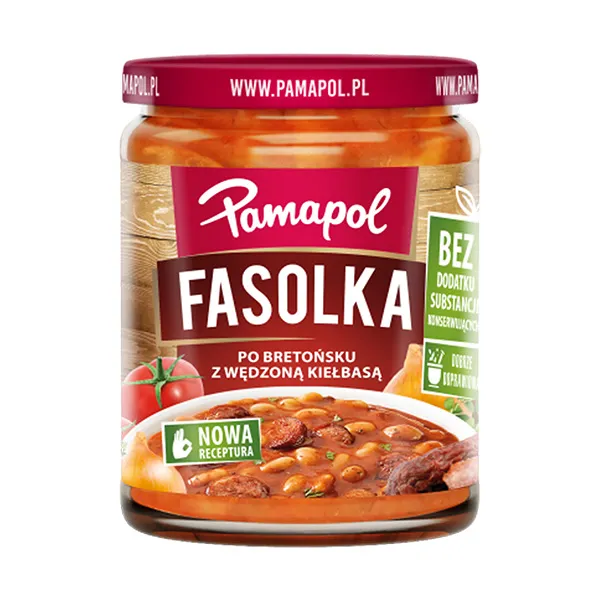 Bohnen, Fasolka, Glas?, Gulaš?, Fazole w sosie