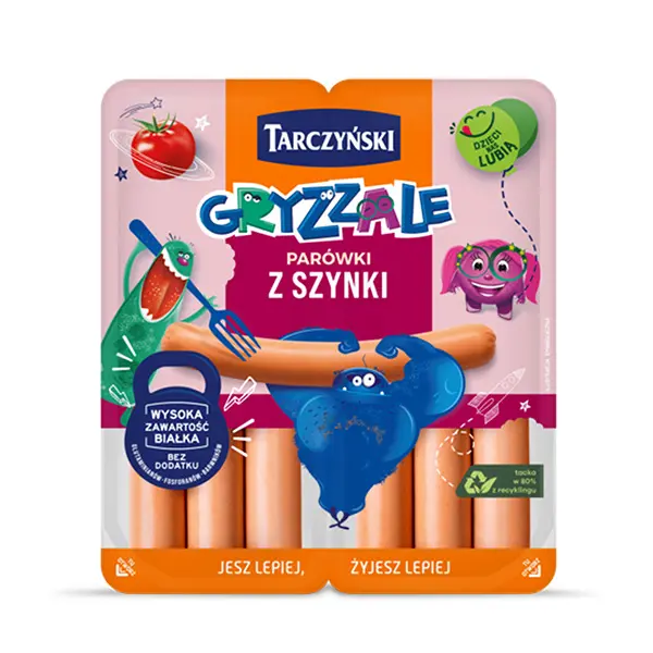 Tarczynski Gryzzale Schinkenwürstchen - Parowki z szynki 200g