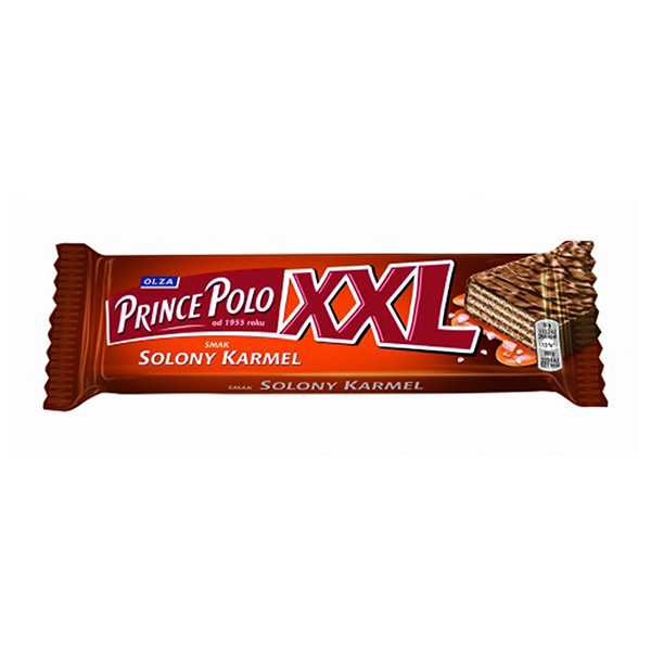 Olza Prince Polo XXL Waffel Gesalzener Karamell - Wafelek slony karmel 45g