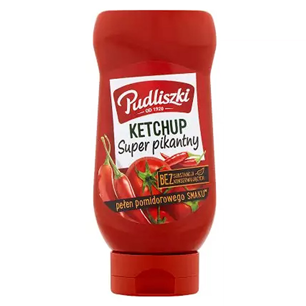 Pudliszki Ketchup Super Scharf - Ketchup super pikantny 480g