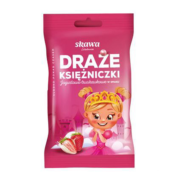 Skawa Ksiezniczki Joghurtdragees Erdbeere- Draze truskawkowe 70g