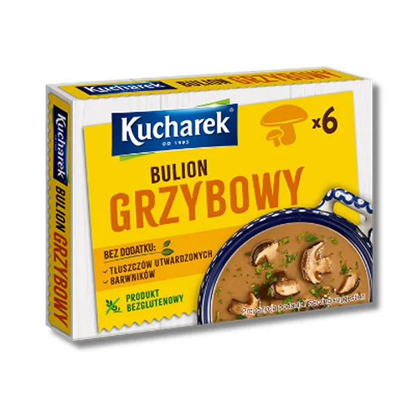 grzybowy bulion, bulion, żywność, produkt bezglutenowy, kuchenek