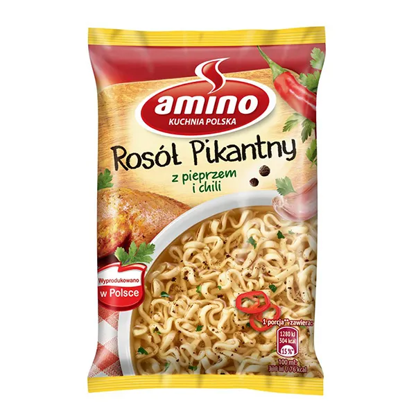 Amino Würzige Brühe Instant-Suppe - Rosol Pikantny 58g