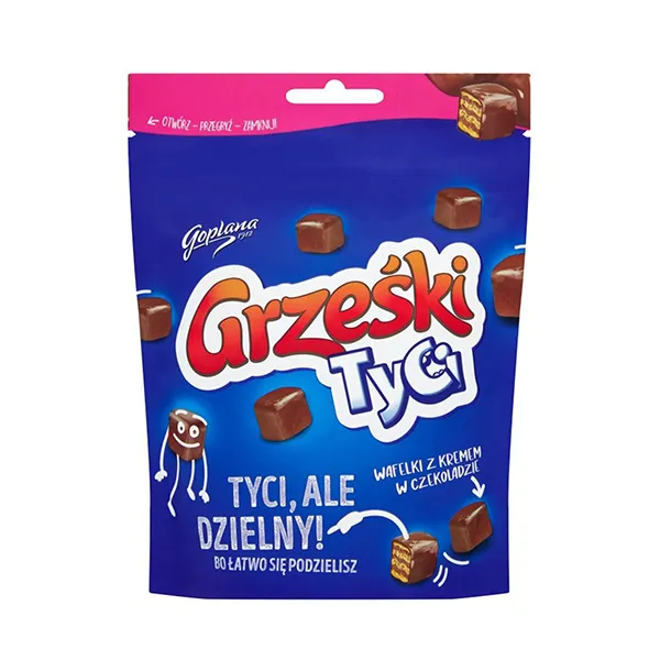 Goplana "Grzeski Tyci" Mini-Waffeln mit Schokoladencreme - Wafelki z kremem 120g