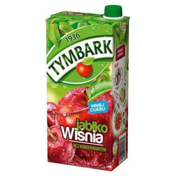 Tymbark Getränk Apfel-Kirsche - Napoj jablko-wisnia 1L