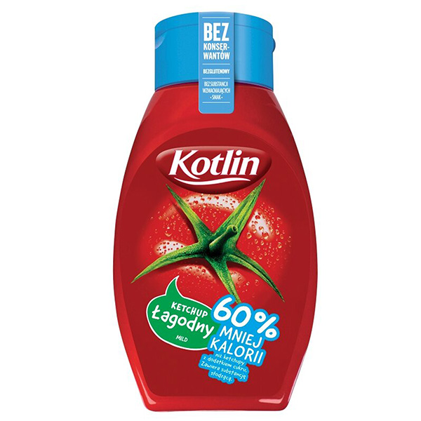 Kotlin Ketchup Mild-60% weniger Kalorien - Ketchup Lagodny 420g