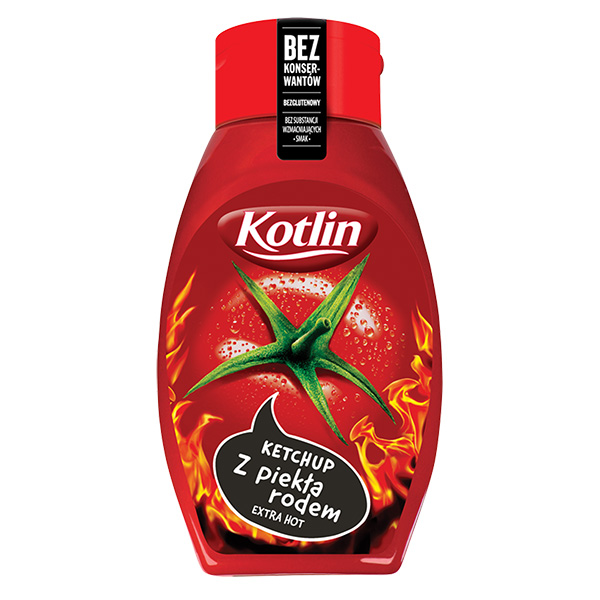 Kotlin Ketchup Extra Scharf - Ketchup z piekla rodem 450g