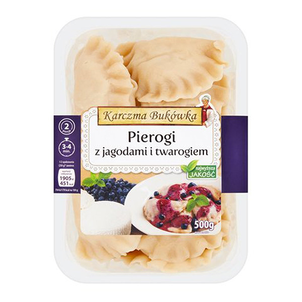 Karczma Bukowka Piroggen Blaubeeren und Quark - Pierogi z jagodami 500g