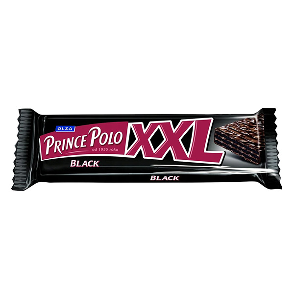 Olza Prince Polo XXL Black - Wafelek ciemna czekolada 50g
