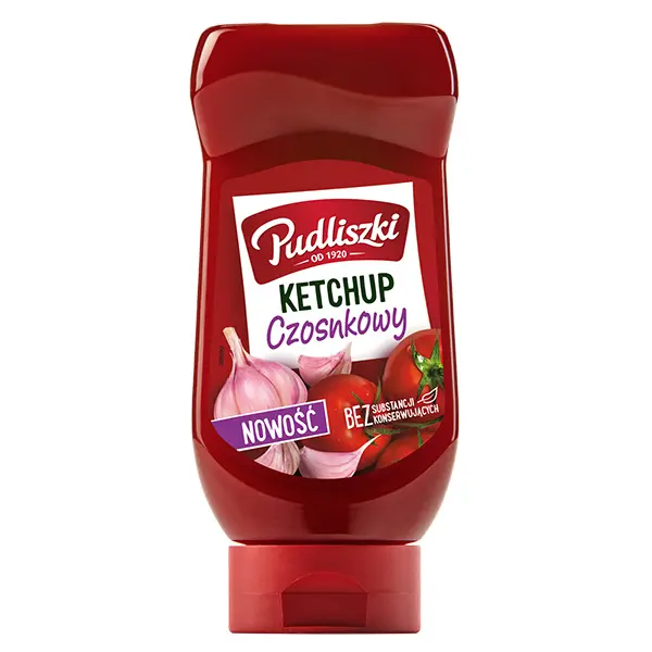 Pudliszki Knoblauchketchup - Ketchup czosnkowy 475g