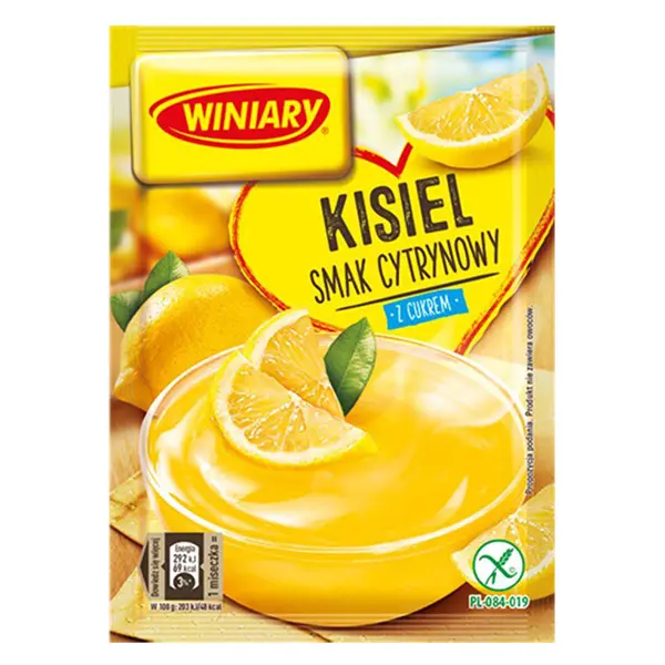 Winiary Grütze mit Zitronengeschmack - Kisiel smak cytrynowy 77g