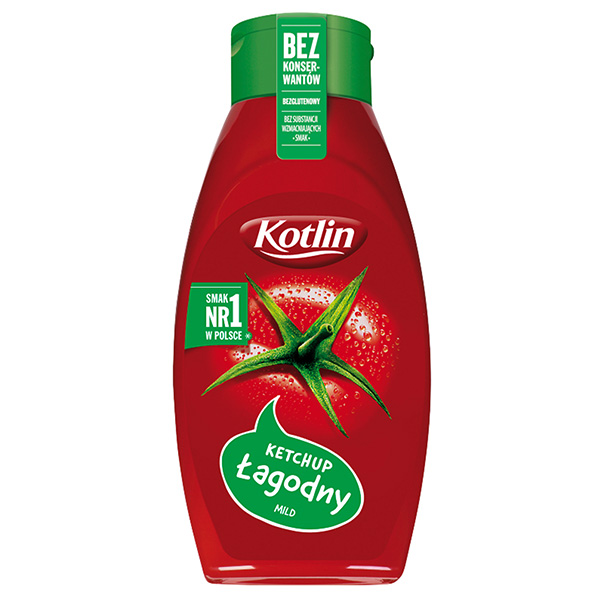 Kotlin Ketchup Mild - Ketchup Lagodny 450g