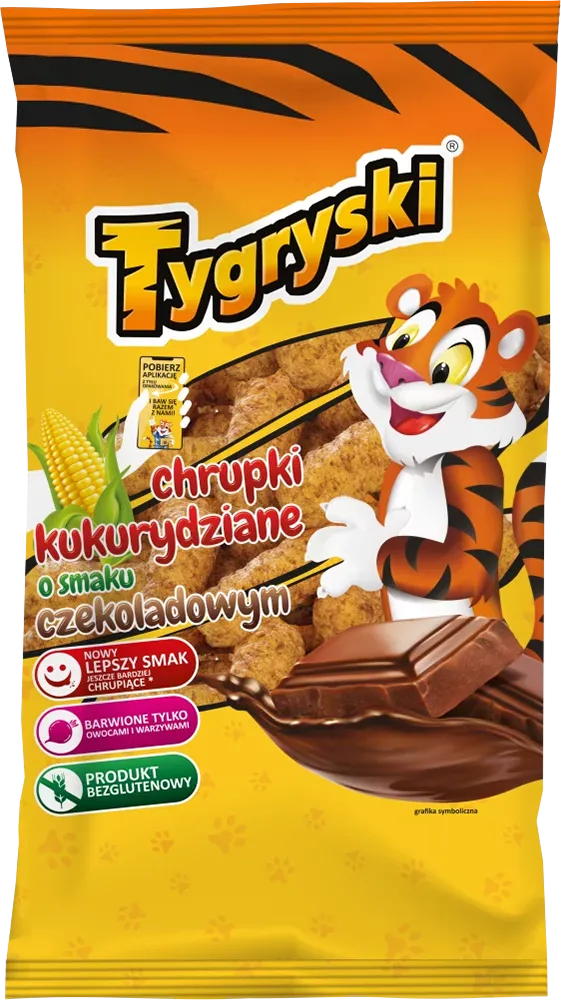 Tygryski Maisflips mit Schocko Geschmack - Chrupki kukurydziane 70g