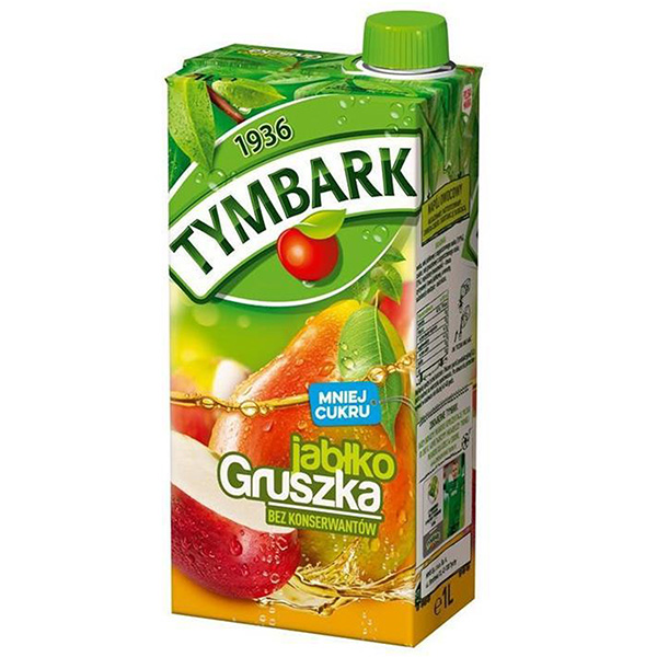 Tymbark Getränk Apfel Birne - Napoj jablko-gruszka 1L