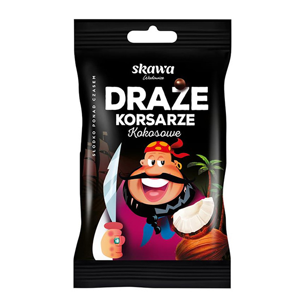 Skawa Korsarz Kokosdragees - Draze kokosowe 70g