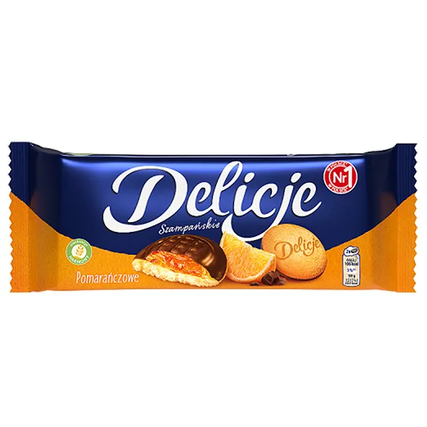 orange, keks, snack, verpackt, delicje marke (keine)