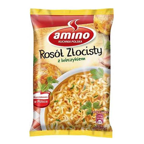 Amino Goldene Hühnersuppe mit Liebstöckel – Instant-Suppe 57g